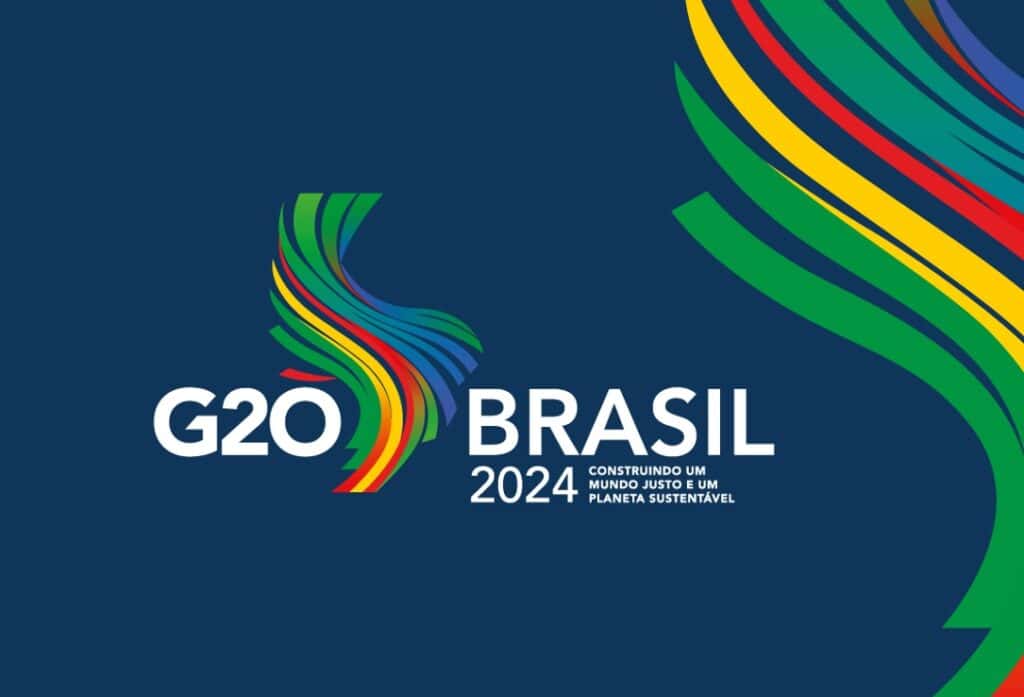 G20 Brasil 2024 com destaque para sustentabilidade e desenvolvimento justo.